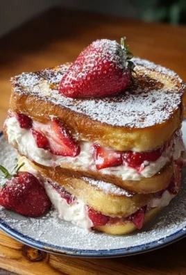 Strawberry Cream Cheese Stuffed French Toast