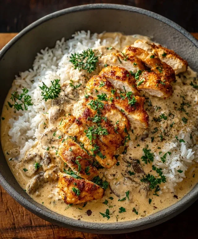 High Protein Creamy Cajun Chicken Rice