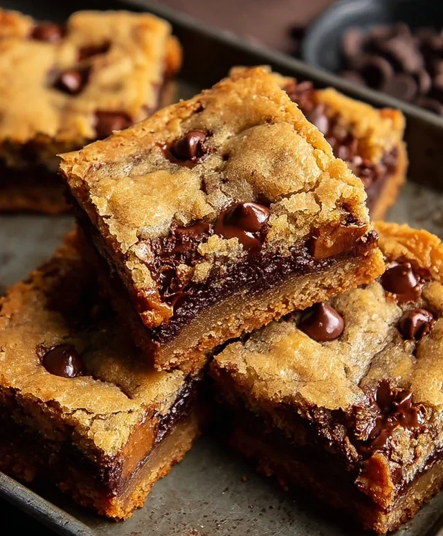 Gooey Chocolate Chip Cookie Bars