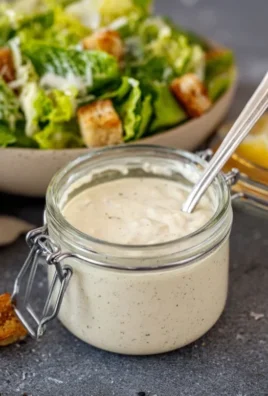 Homemade Creamy Caesar Salad Dressing