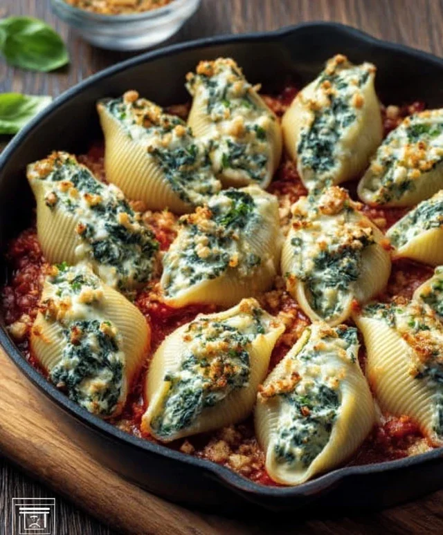 Spinach and Ricotta Stuffed Shells Recipe