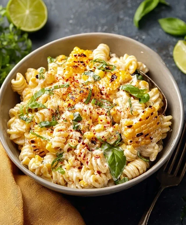 Creamy Street Corn Pasta Salad