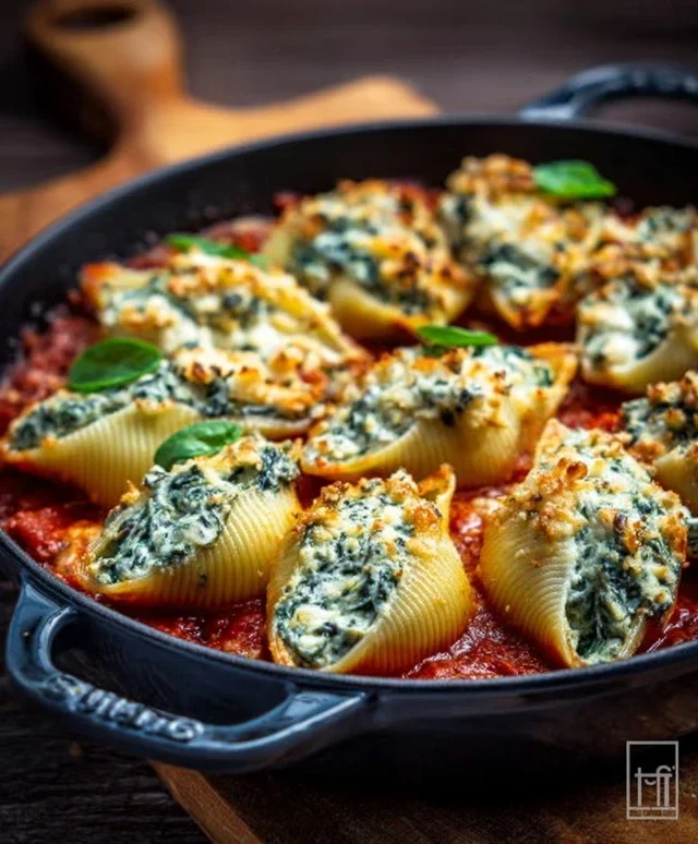 Spinach and Ricotta Stuffed Shells Recipe