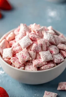 Easy Strawberry Shortcake Puppy Chow