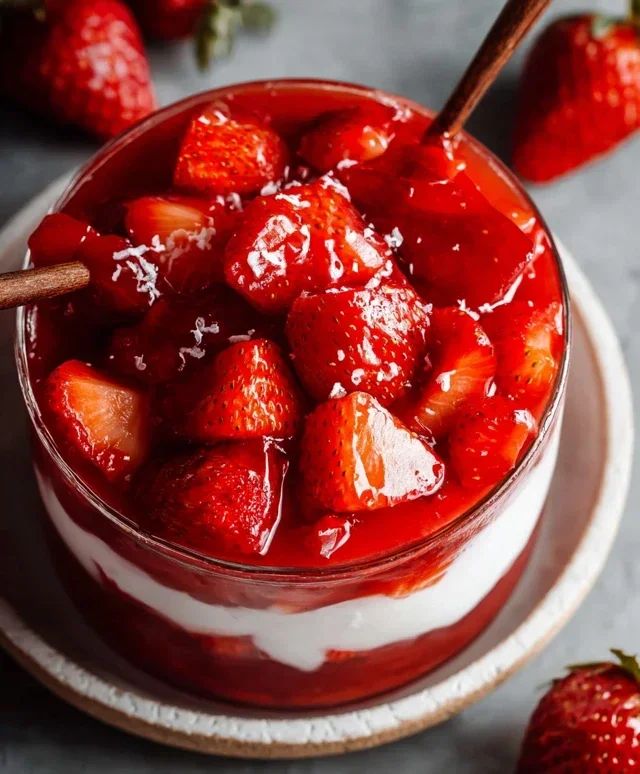 Fresh Strawberry Sauce (Strawberry Topping)