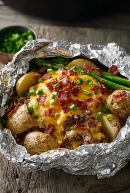 Cheesy Beef Beef Bacon Ranch Potato Foil Packets