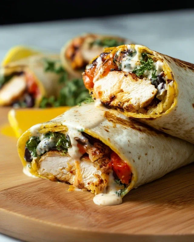 Chipotle Ranch Grilled Chicken Burrito