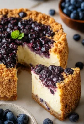 Blueberry Crum extract extractble Cheesecake