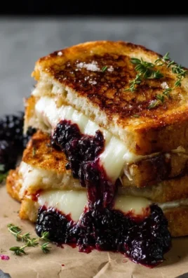 Blackberry Balsamic and Brie Grilled Cheese