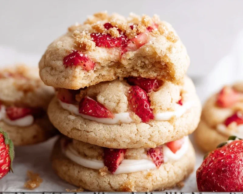 Strawberry Shortcake Cookies