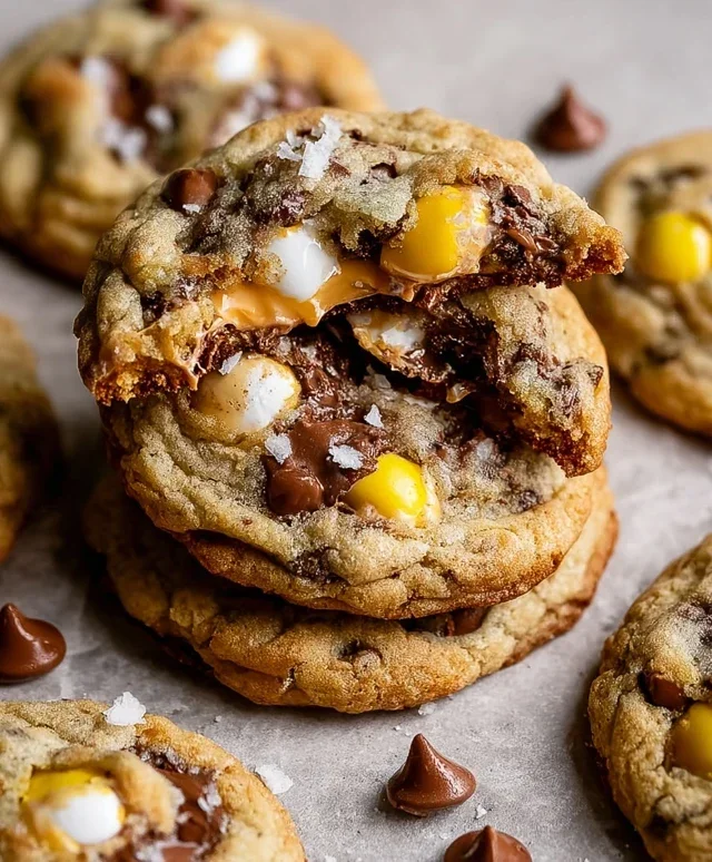 Brown Butter Cadbury Creme Egg Chocolate Chip Cookies