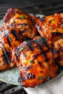 Grilled Honey Buffalo Chicken Thighs