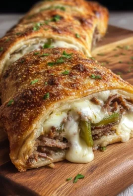 Philly Cheesesteak Stromboli