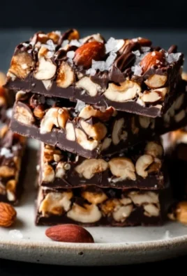 Dark Chocolate and Sea Salt Nut Bars
