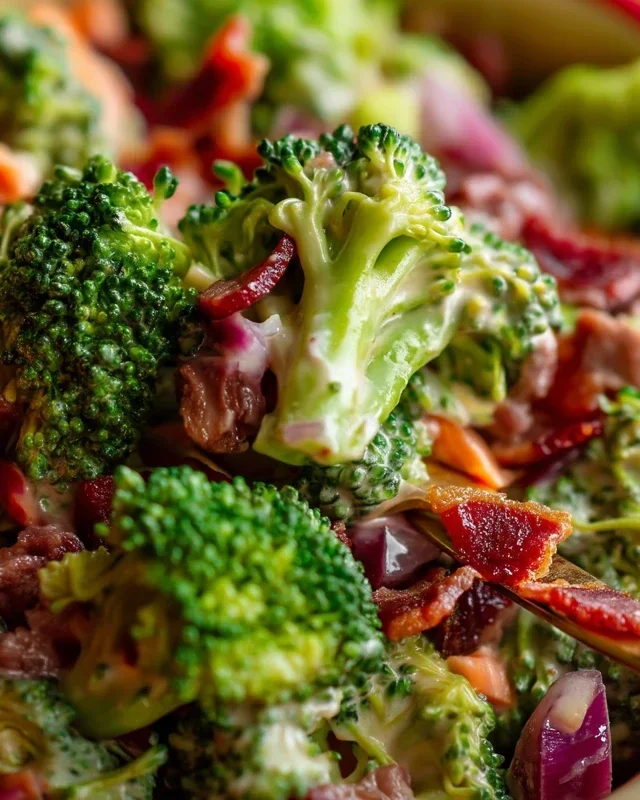 Broccoli Salad with Beef Bacon