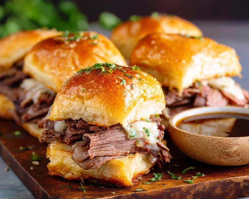 Easy French Dip Sliders Recipe