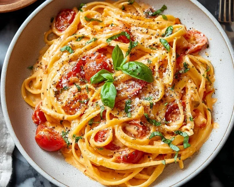 Easy One Pot Creamy Tomato Pasta
