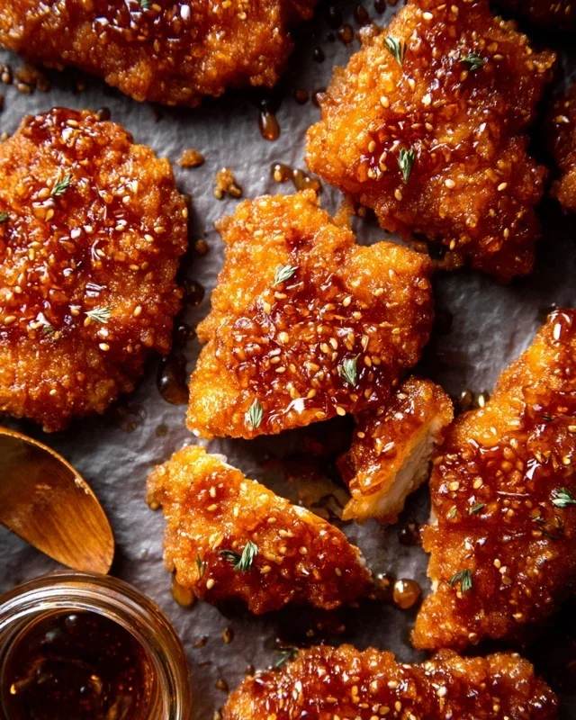 Baked Crunchy Hot Honey Chicken