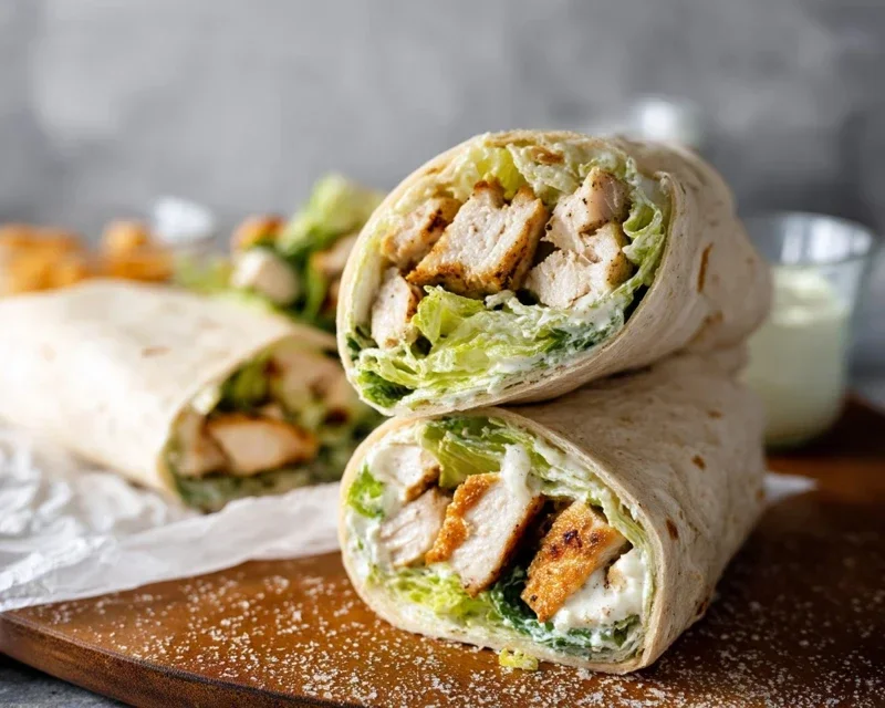 Chicken Caesar Wraps