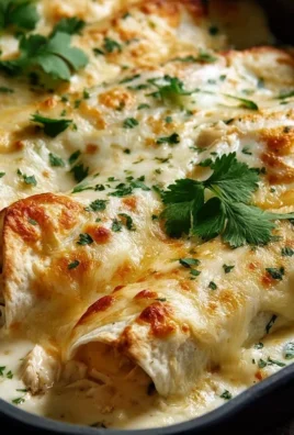 Creamy White Chicken Enchiladas