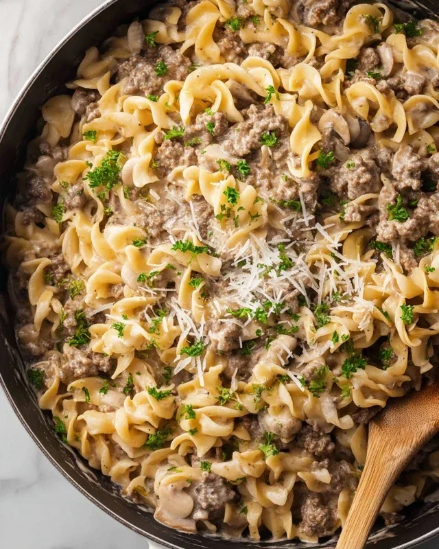 30-Minute Ground Beef Stroganoff