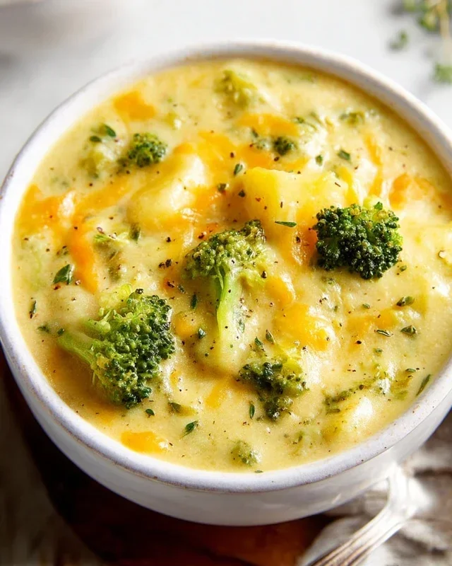 Broccoli Potato Cheese Soup