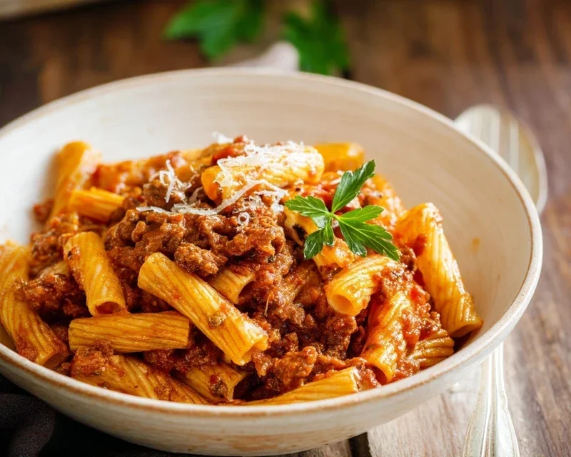 Beef Pasta in Tomato Sauce {Beef Ragu Pasta}