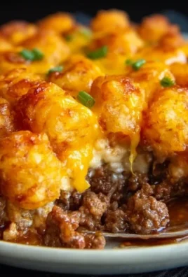 Tater Tot Casserole with Ground Beef