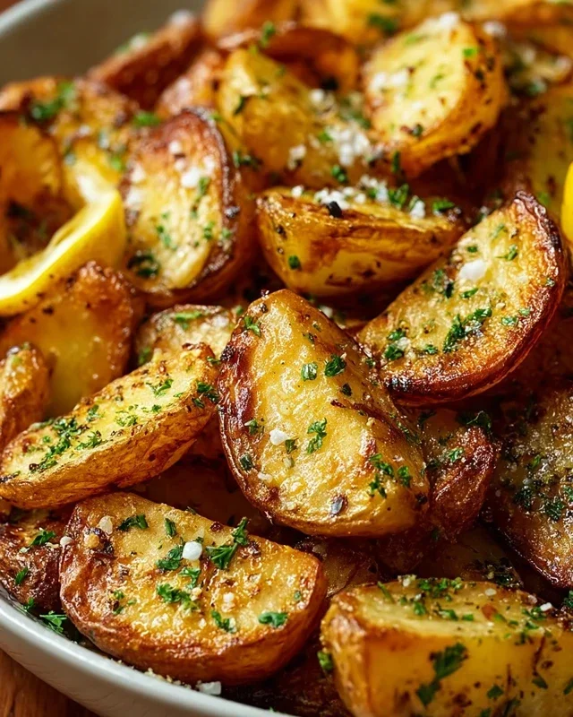 Authentic Greek Potatoes: Crispy Lemon Perfection!