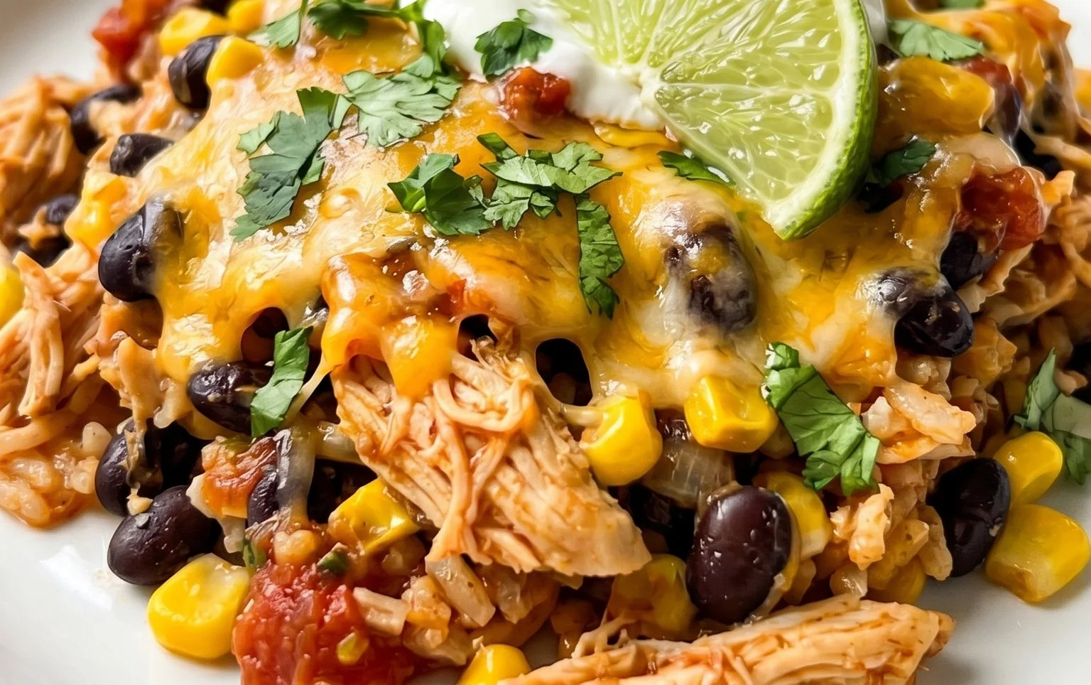 Easy Chicken Burrito Casserole