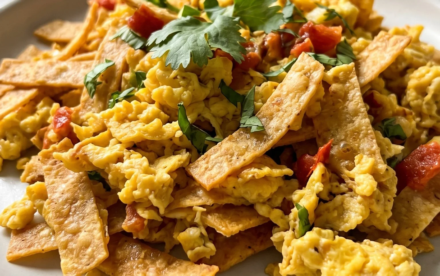 Migas Recipe: Mexican Scrambled Eggs with Crispy Tortillas