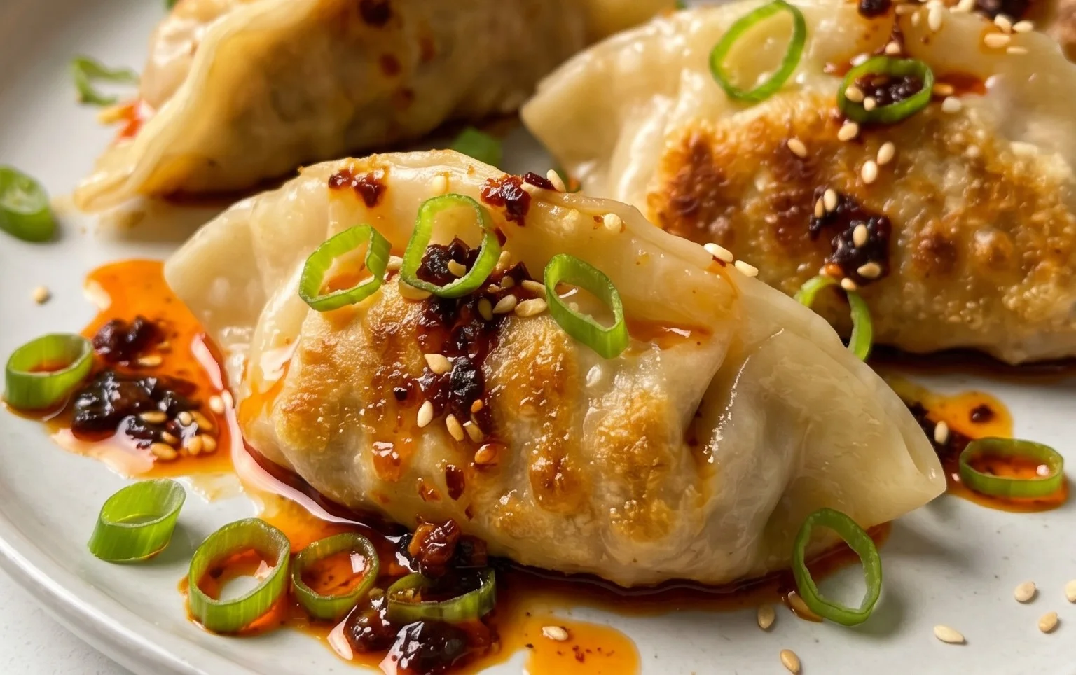 Chicken Potstickers (Pan Fried Dumplings)