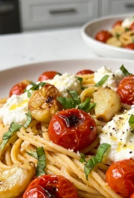 Roasted Tomato and Garlic Ricotta Pasta