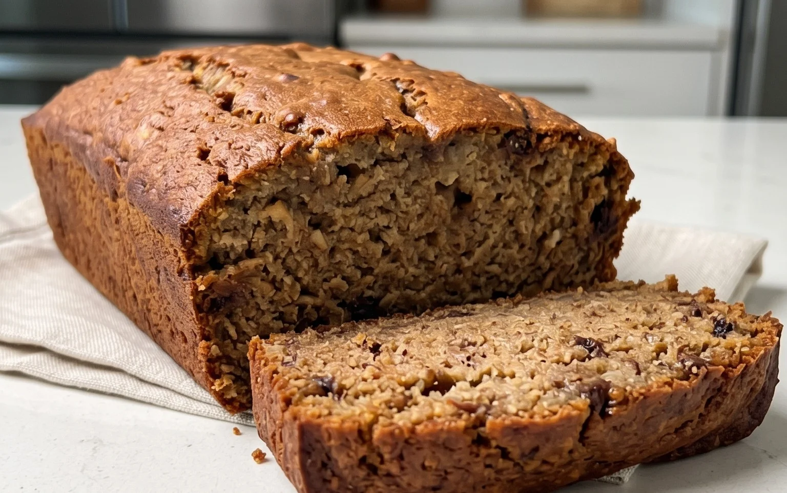 Healthy 5-Ingredient Flourless Banana Bread