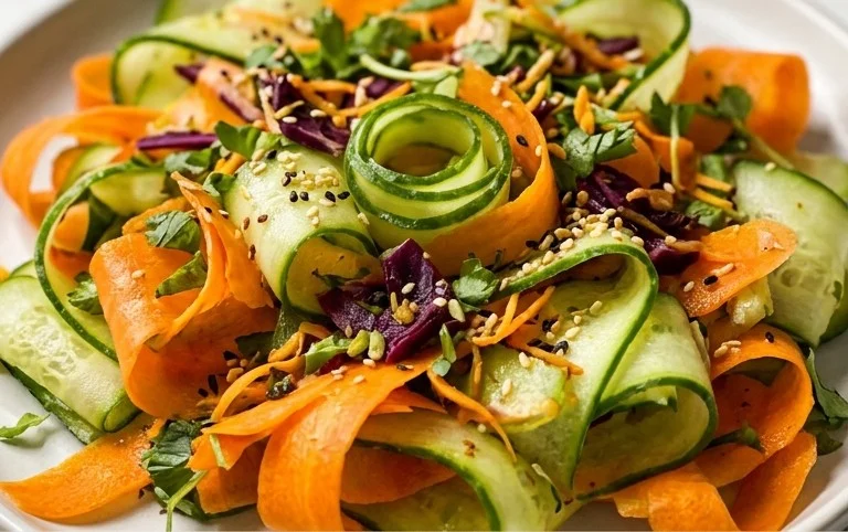 Carrot and Cucumber Ribbon Salad