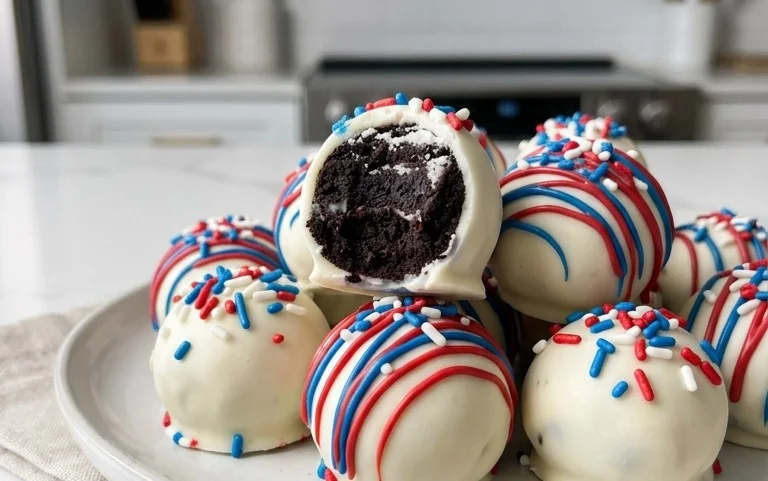 Patriotic Oreo Balls