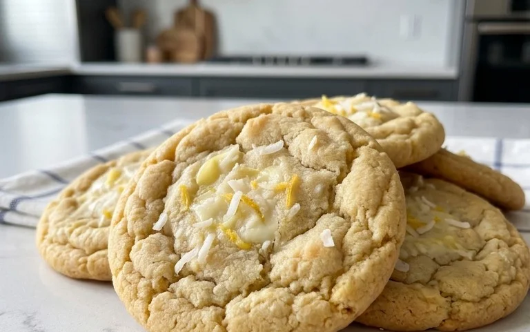 Lemon Coconut Cheesecake Cookies