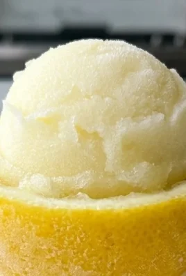 Sorbetto di Limone Dressed Up in a Frozen Lemon Shell