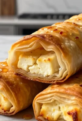 Indulgent Oven Fried Feta Rolls with Chili Honey Magic