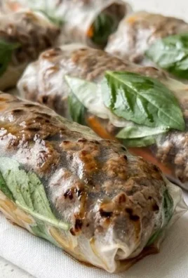 Thai Basil Beef Rolls
