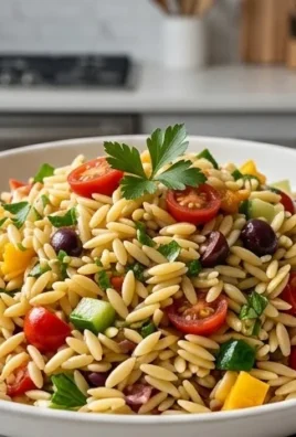 Rainbow Orzo Salad