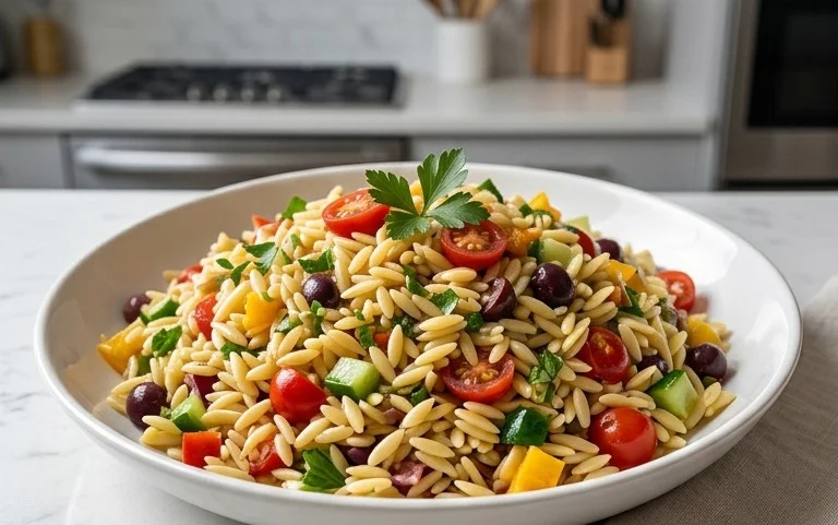 Rainbow Orzo Salad