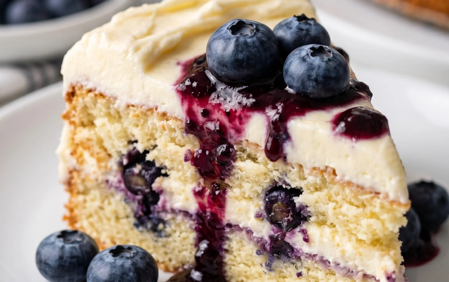 Nova Scotia Blueberry Cream Cake