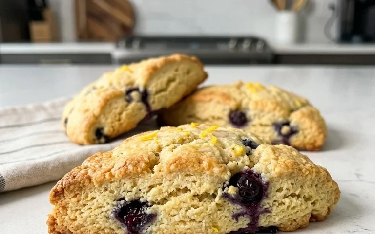 Almond Flour Lemon Blueberry Scones