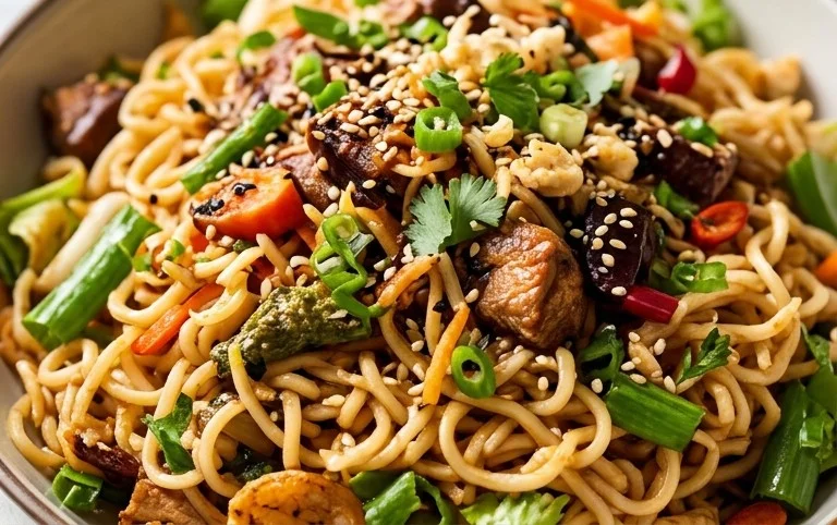 Crunchy Asian Ramen Noodle Salad Recipe