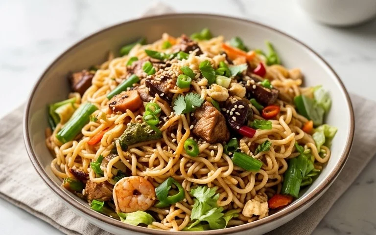 Crunchy Asian Ramen Noodle Salad Recipe