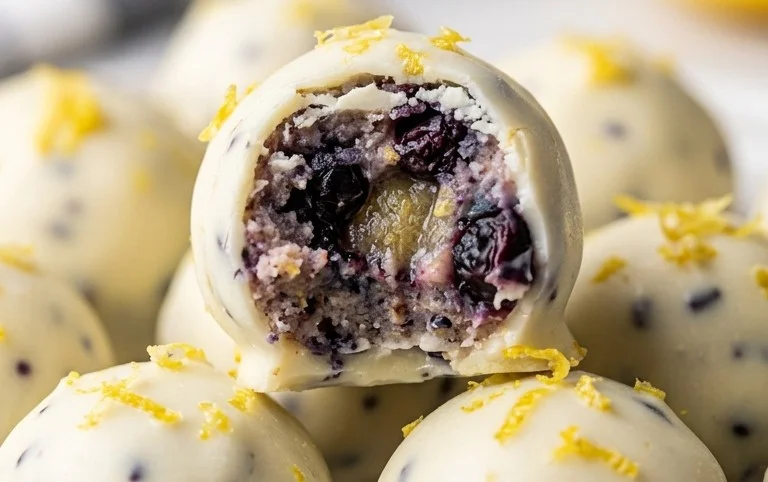 LEMON BLUEBERRY TRUFFLES