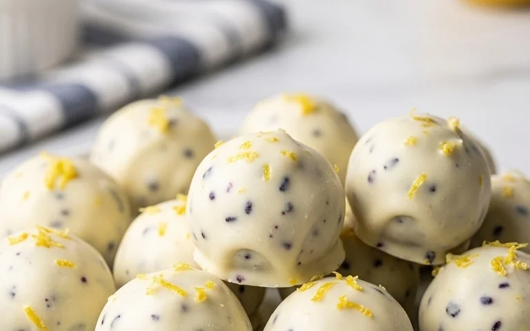 Lemon Blueberry Truffles