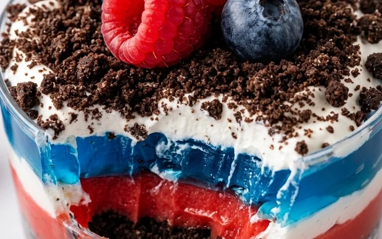 Red, White and Blue Dirt Cups