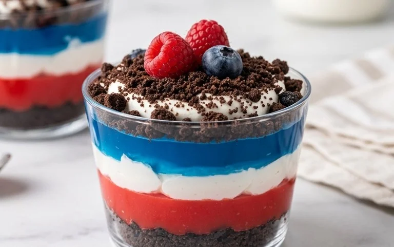 Red, White and Blue Dirt Cups